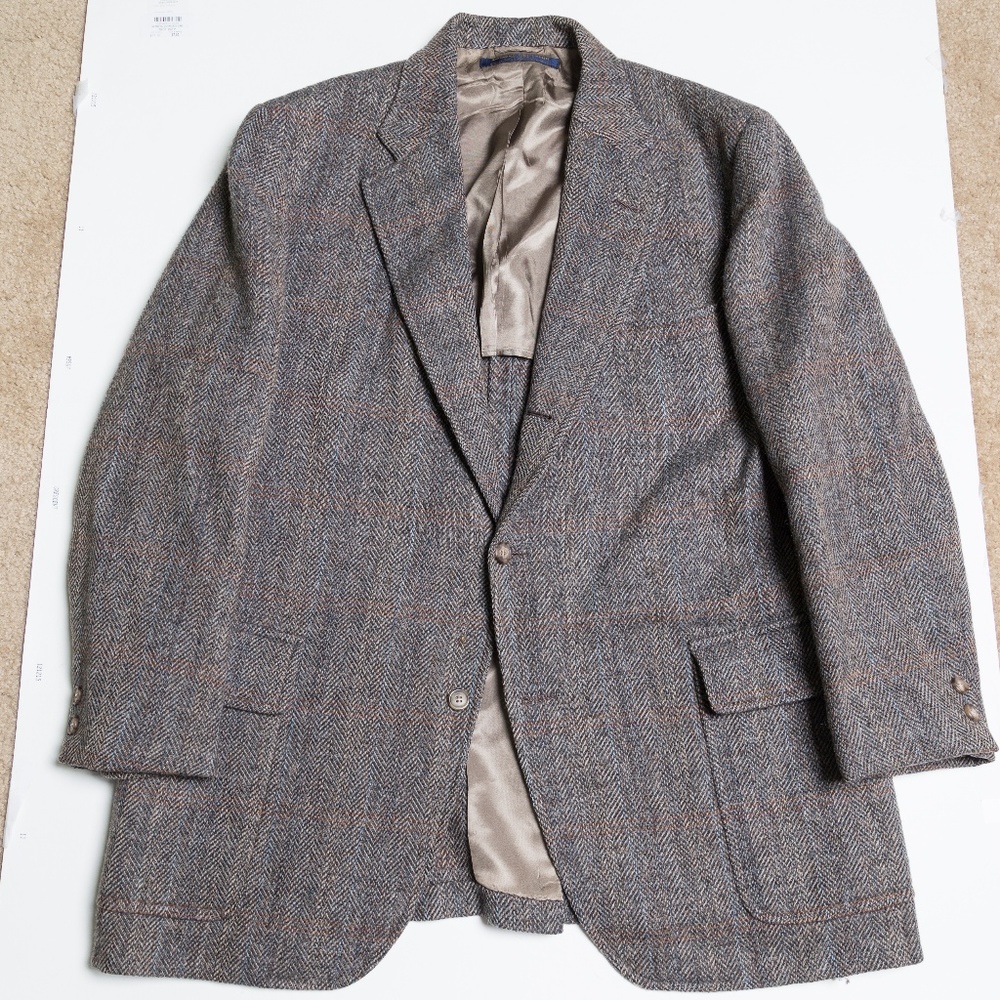 BROOKS BROTHERS Tweed 3/2 Roll Blazer Men's 44R
